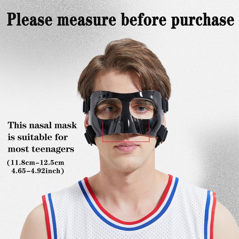 LENASETH Nose Guard for Broken Nose Adjustable Basketball Baseball Softball Face Guards Face Shield Masks for Adults and Teenagers Sports Training Nose Guard Protects Nose and Face from Injury - Image 5